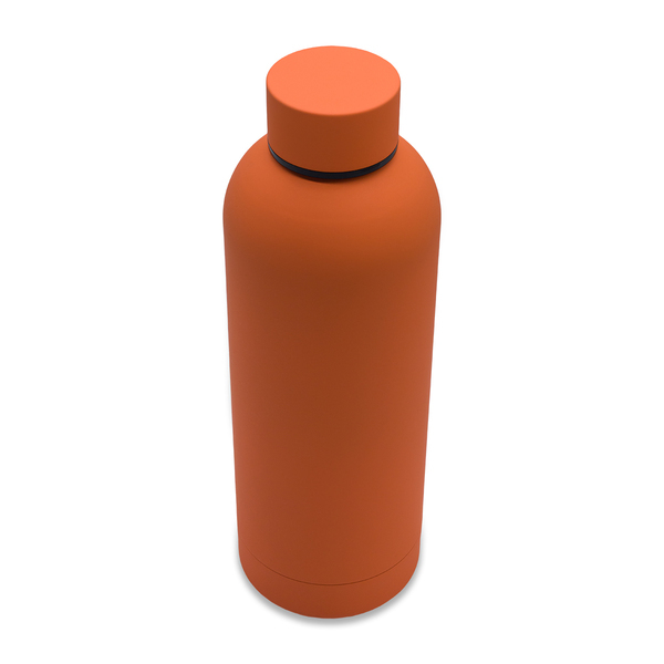 Butelka termiczna Mendoza 500 ml, pomarańczowy z nadrukiem logo a