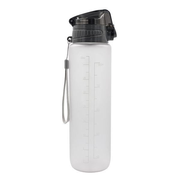 Bidon motywacyjny z tritanu Keepgoing 1000 ml, transparentny z nadrukiem logo b