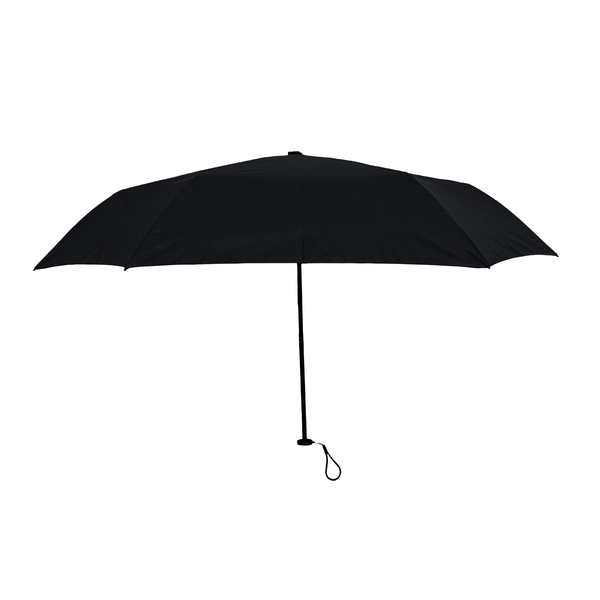 Ultralekki parasol Mads, czarny z nadrukiem logo a