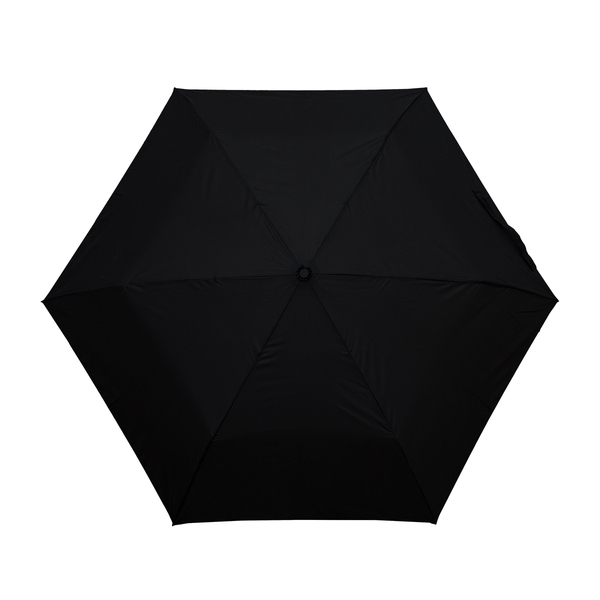 Ultralekki parasol Mads, czarny z nadrukiem logo d