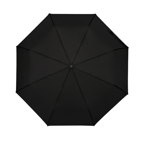 Parasol Anmore, czarny z nadrukiem logo a