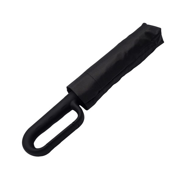Parasol Anmore, czarny z nadrukiem logo b