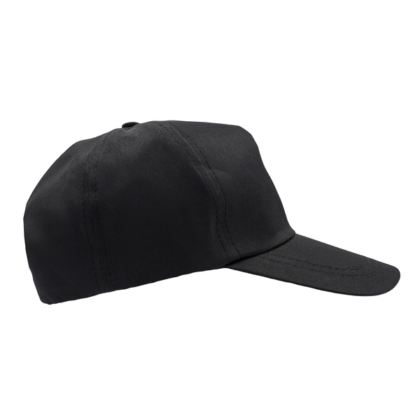 Czapka z daszkiem Soleno, czarny z nadrukiem logo b