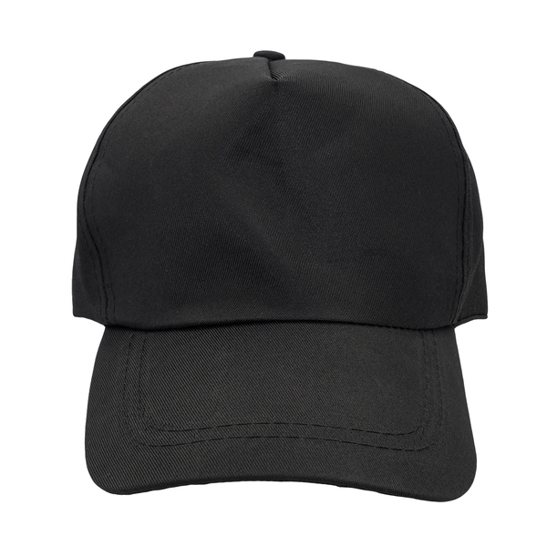 Czapka z daszkiem Soleno, czarny z nadrukiem logo c