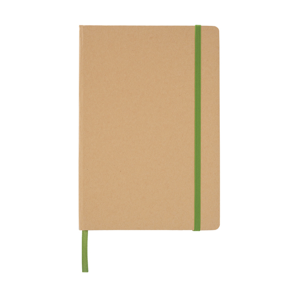 Notatnik 145x210/80k kratka Simply, zielony z nadrukiem logo - zdjęcie produktu