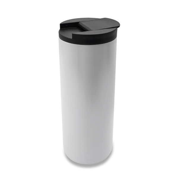 Kubek termiczny Camelo 500 ml, biały z nadrukiem logo