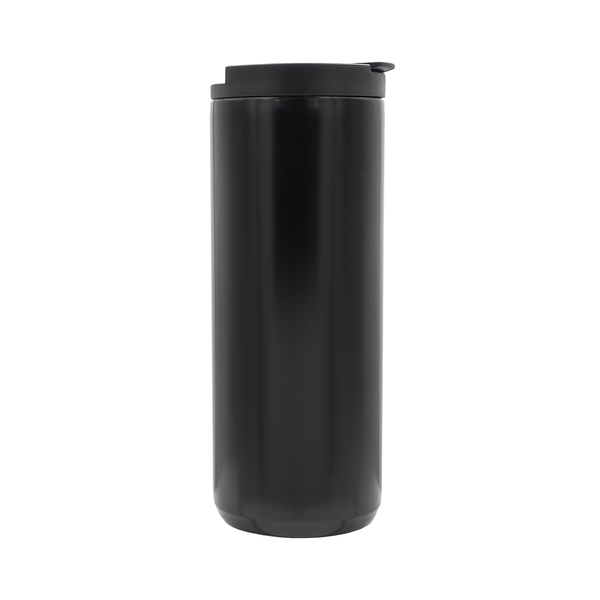 Kubek termiczny Camelo 500 ml, czarny z nadrukiem logo b