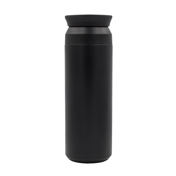 Kubek termiczny Alice 500 ml, czarny z nadrukiem logo a