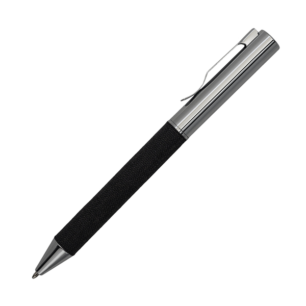 Notes z długopisem w pudełku Plata, czarny z nadrukiem logo d