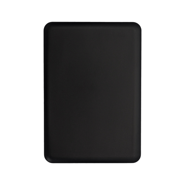 Magnetyczny bezprzewodowy power bank 5000 mAh Yuki, czarny z nadrukiem logo b