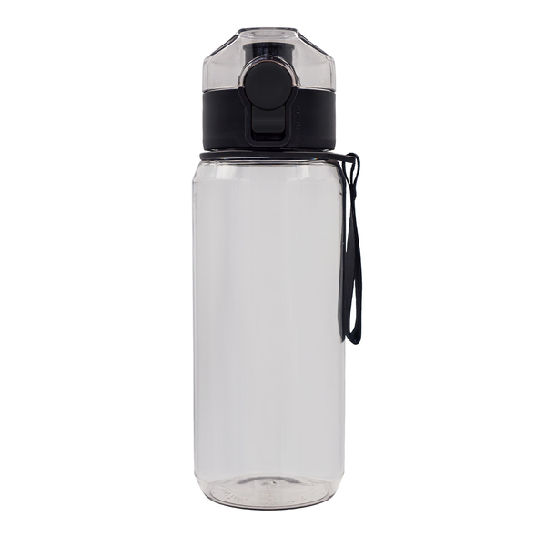 Bidon z tritanu H2O 680 ml, czarny z nadrukiem logo b