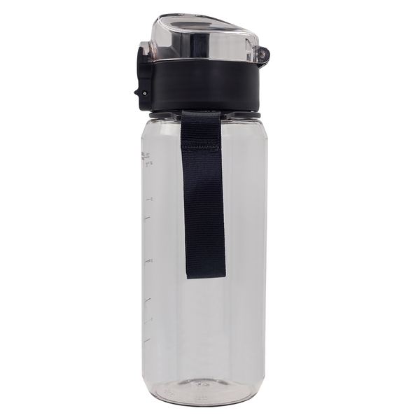 Bidon z tritanu H2O 680 ml, czarny z nadrukiem logo c