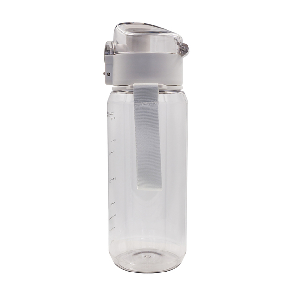 Bidon z tritanu H2O 680 ml, szary z nadrukiem logo b