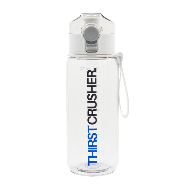 Bidon z tritanu H2O 680 ml, szary z nadrukiem logo a