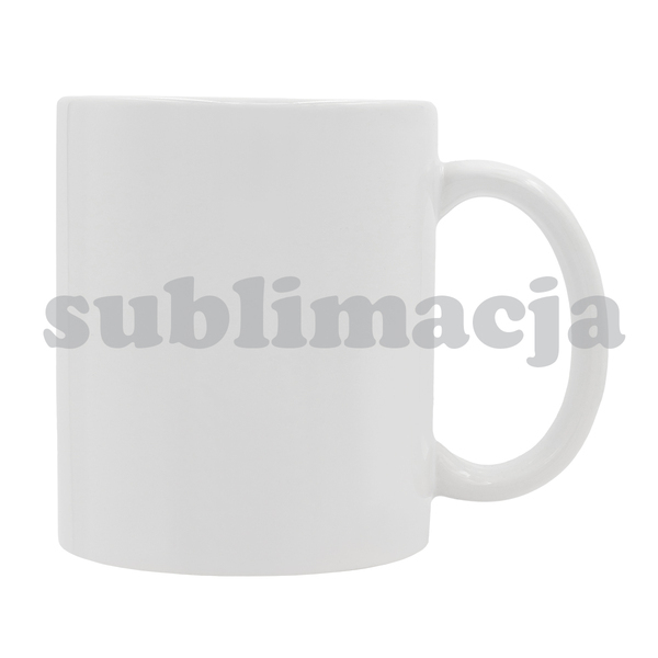 Kubek z powłoką sublimacyjną Ardea 330 ml, biały z nadrukiem logo