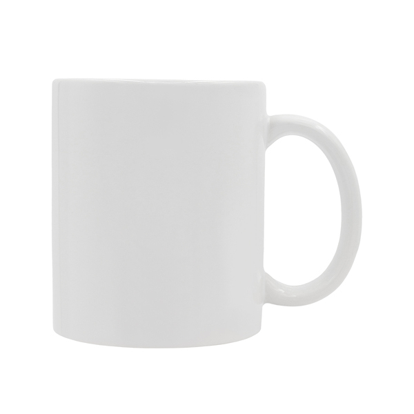 Kubek z powłoką sublimacyjną Ardea 330 ml, biały z nadrukiem logo c
