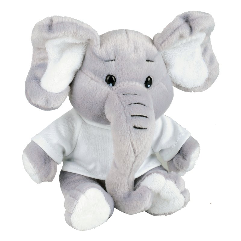 Maskotka Elephant, szary z nadrukiem logo - zdjęcie produktu