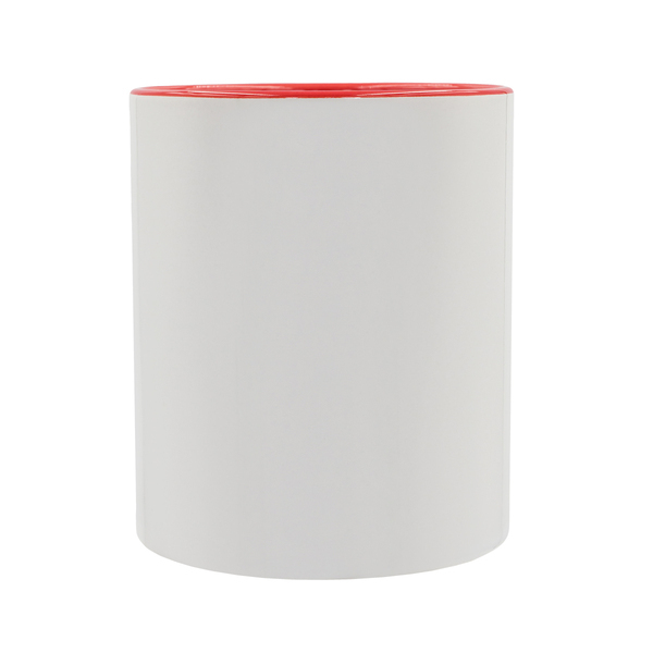 Kubek z powłoką sublimacyjną Gaeta 330 ml, czerwony z nadrukiem logo d