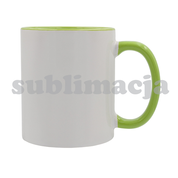 Kubek z powłoką sublimacyjną Gaeta 330 ml, jasny zielony