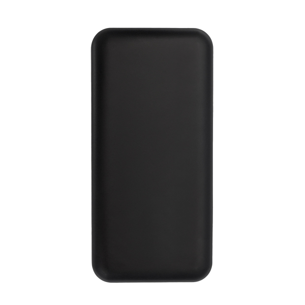 Power bank 20000 mAh z ładowarką indukcyjną Supremi, czarny z nadrukiem logo c