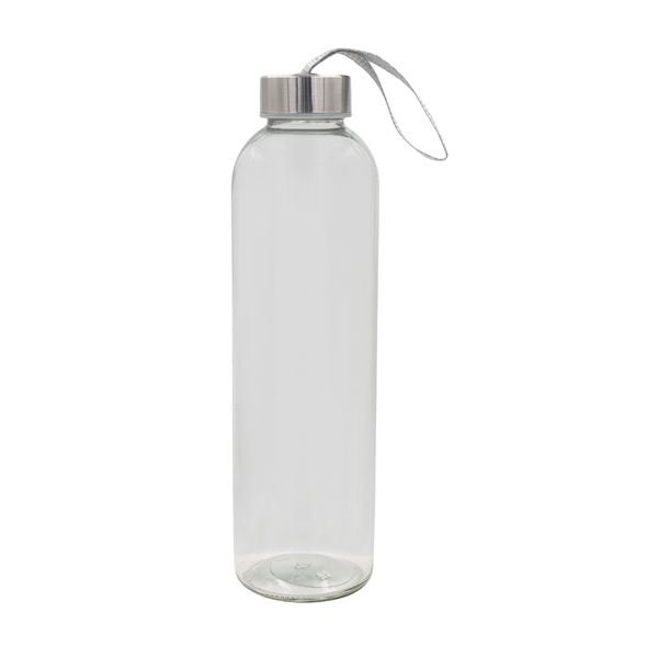 Butelka szklana Aqua Isola 750 ml, transparentny z nadrukiem logo b