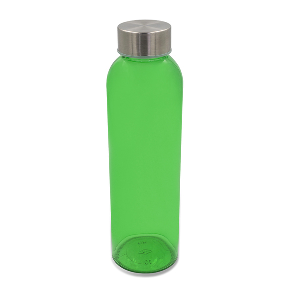 Kolorowa, szklana butelka Aqua Kuba 500 ml, zielony z nadrukiem logo b