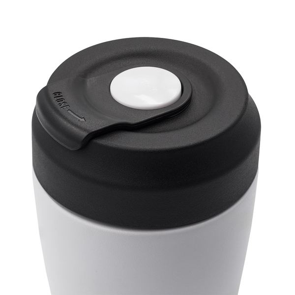 Kubek termiczny Viko 380 ml, biały z nadrukiem logo c