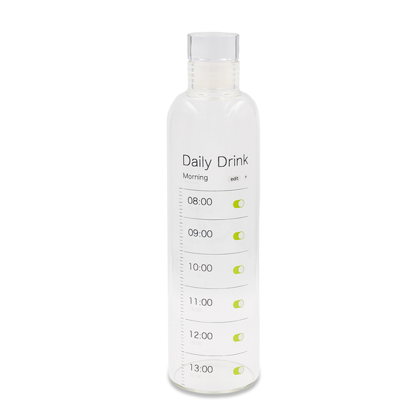 Butelka ze szkła borokrzemowego Wimbledon 550 ml, transparentny z nadrukiem logo