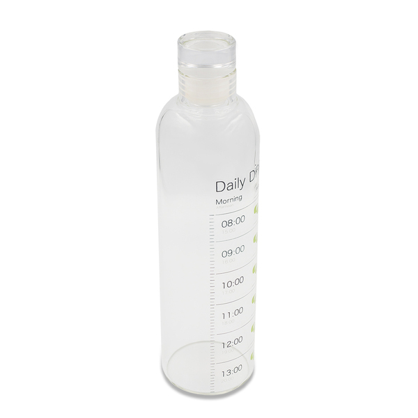Butelka ze szkła borokrzemowego Wimbledon 550 ml, transparentny z nadrukiem logo b