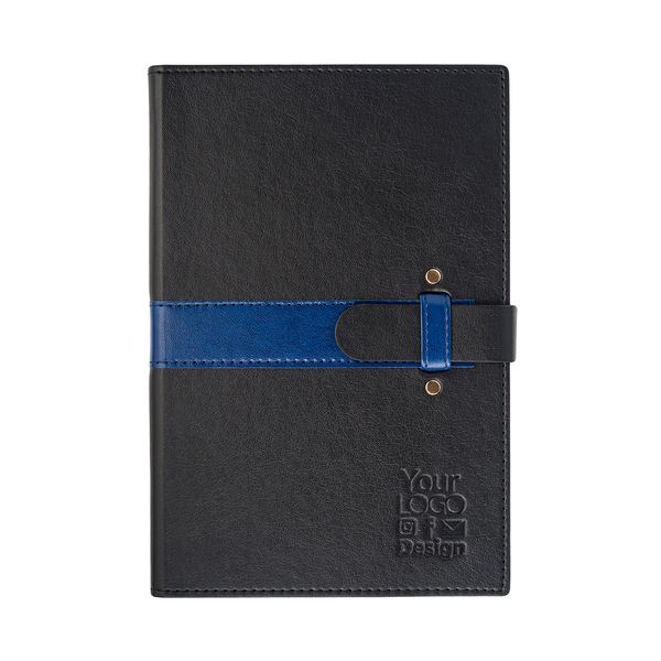 Notes Lorenzo, niebieski z nadrukiem logo a