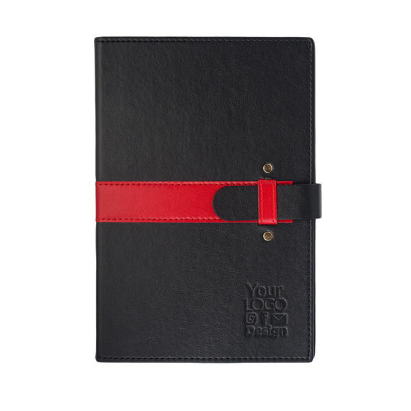 Notes Lorenzo, czerwony z nadrukiem logo a