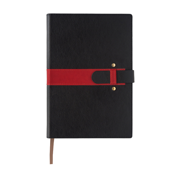 Notes Lorenzo, czerwony z nadrukiem logo