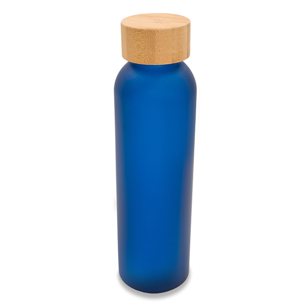Butelka szklana Melbourne 500 ml, granatowy z nadrukiem logo a
