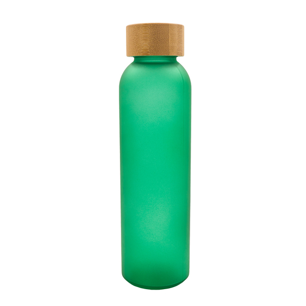 Butelka szklana Melbourne 500 ml, zielony z nadrukiem logo c
