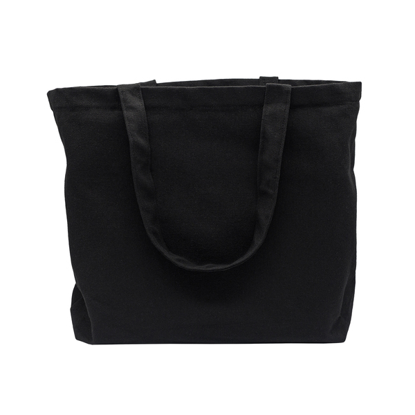 Torba z polibawełny 340g/m2 Peyton, czarny z nadrukiem logo b