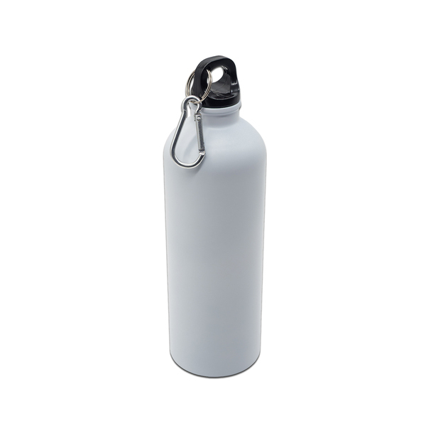Bidon stalowy Caminos 800 ml, biały z nadrukiem logo - zdjęcie produktu