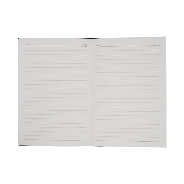 Notes 200 kartkowy w pudełku Amaro, granatowy z nadrukiem logo e