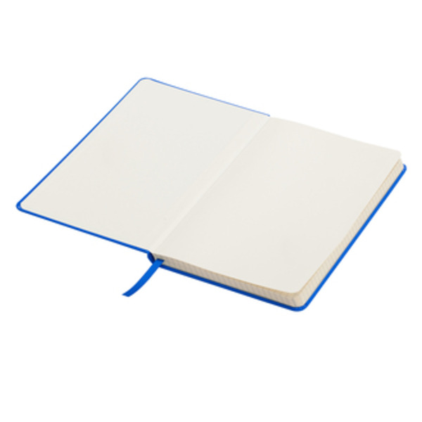 Notatnik 130x210/80k kratka Asturias, niebieski z nadrukiem logo b