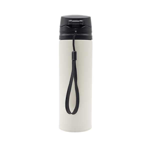 Kubek termiczny Olten 400 ml, biały z nadrukiem logo g