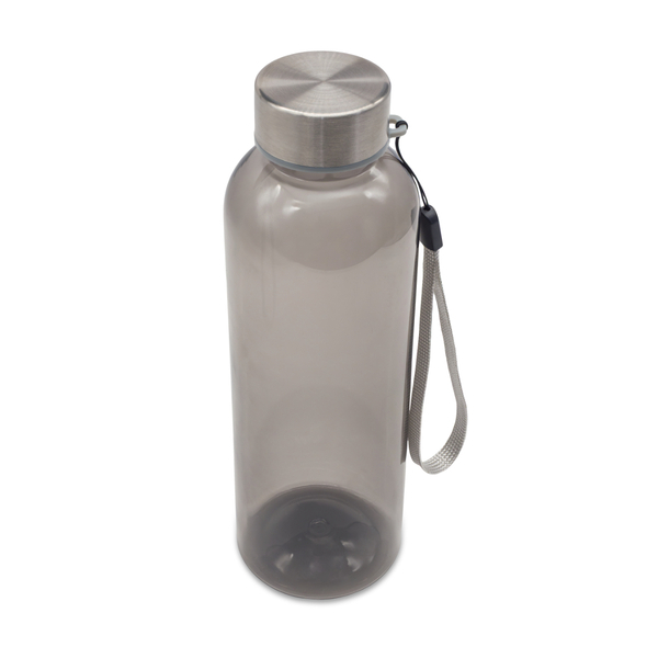 Butelka RPET Vetta 500 ml, grafitowy z nadrukiem logo b