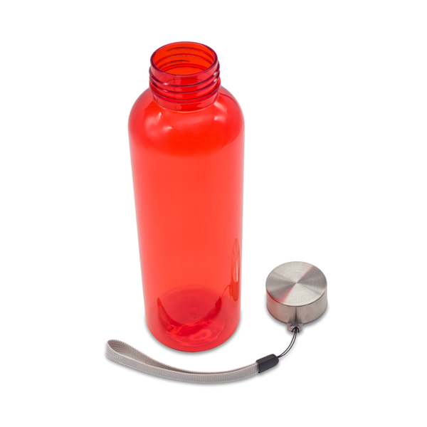 Butelka RPET Vetta 500 ml, czerwony z nadrukiem logo b