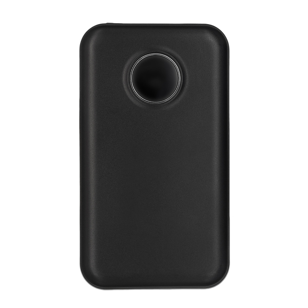 Power bank 10000 mAh Wolti, czarny z nadrukiem logo b