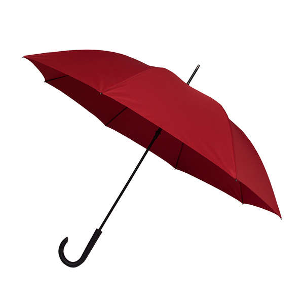 Parasol Lugano, czerwony z nadrukiem logo - zdjęcie produktu