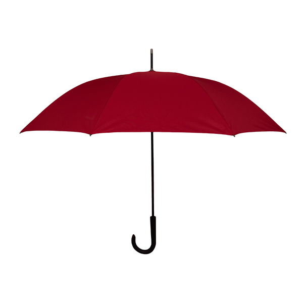 Parasol Lugano, czerwony z nadrukiem logo a