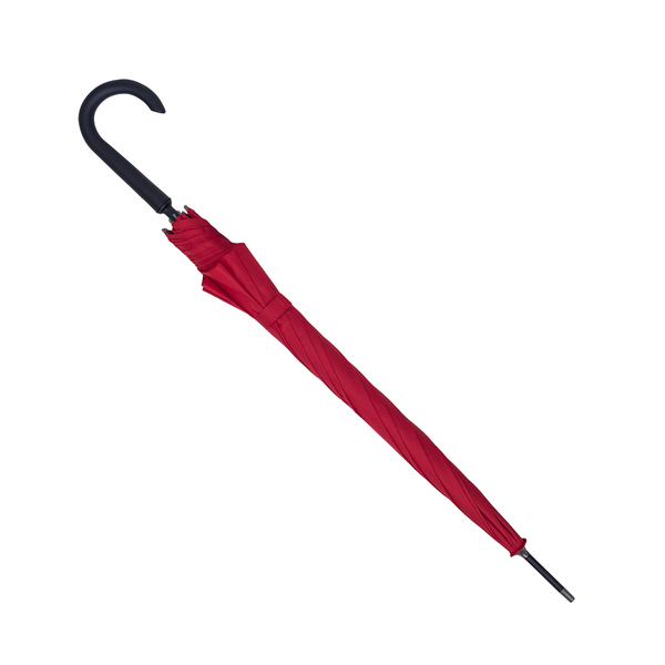 Parasol Lugano, czerwony z nadrukiem logo b