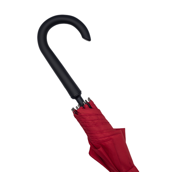 Parasol Lugano, czerwony z nadrukiem logo c