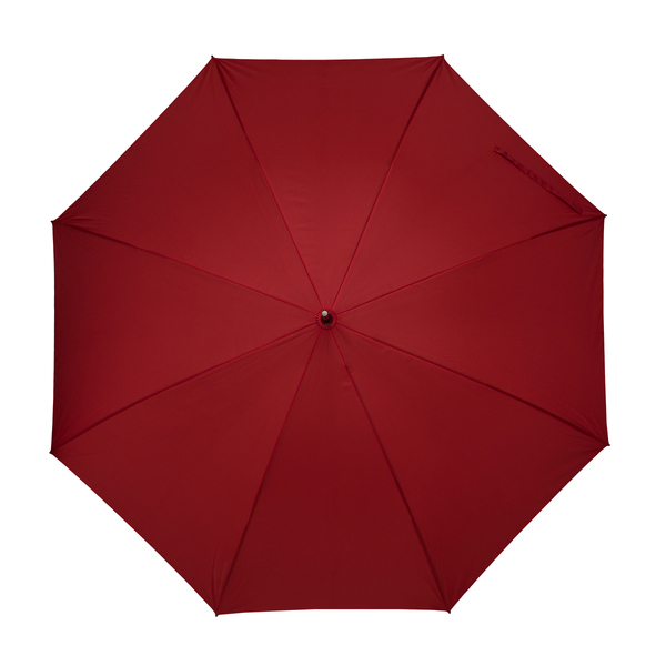 Parasol Lugano, czerwony z nadrukiem logo d