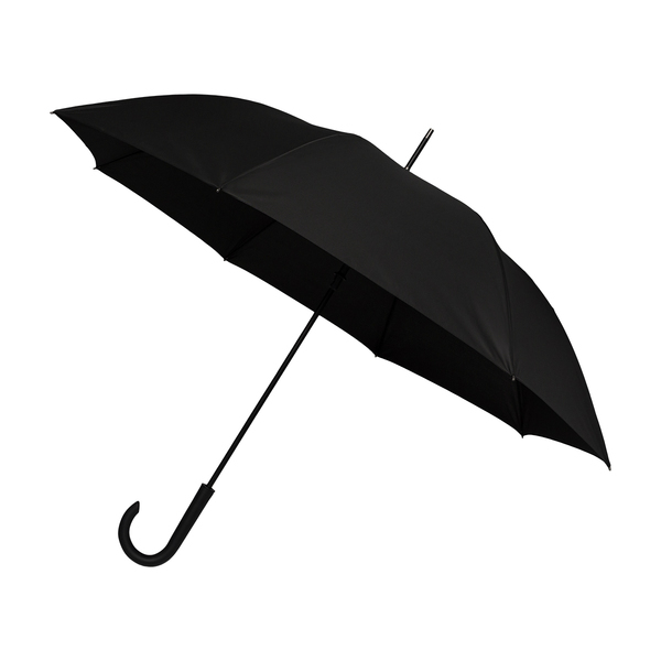 Parasol Lugano, czarny z nadrukiem logo - zdjęcie produktu