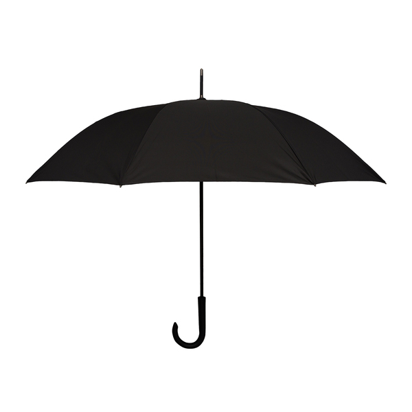 Parasol Lugano, czarny z nadrukiem logo a