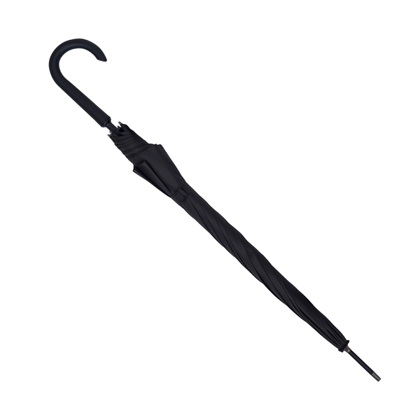 Parasol Lugano, czarny z nadrukiem logo b